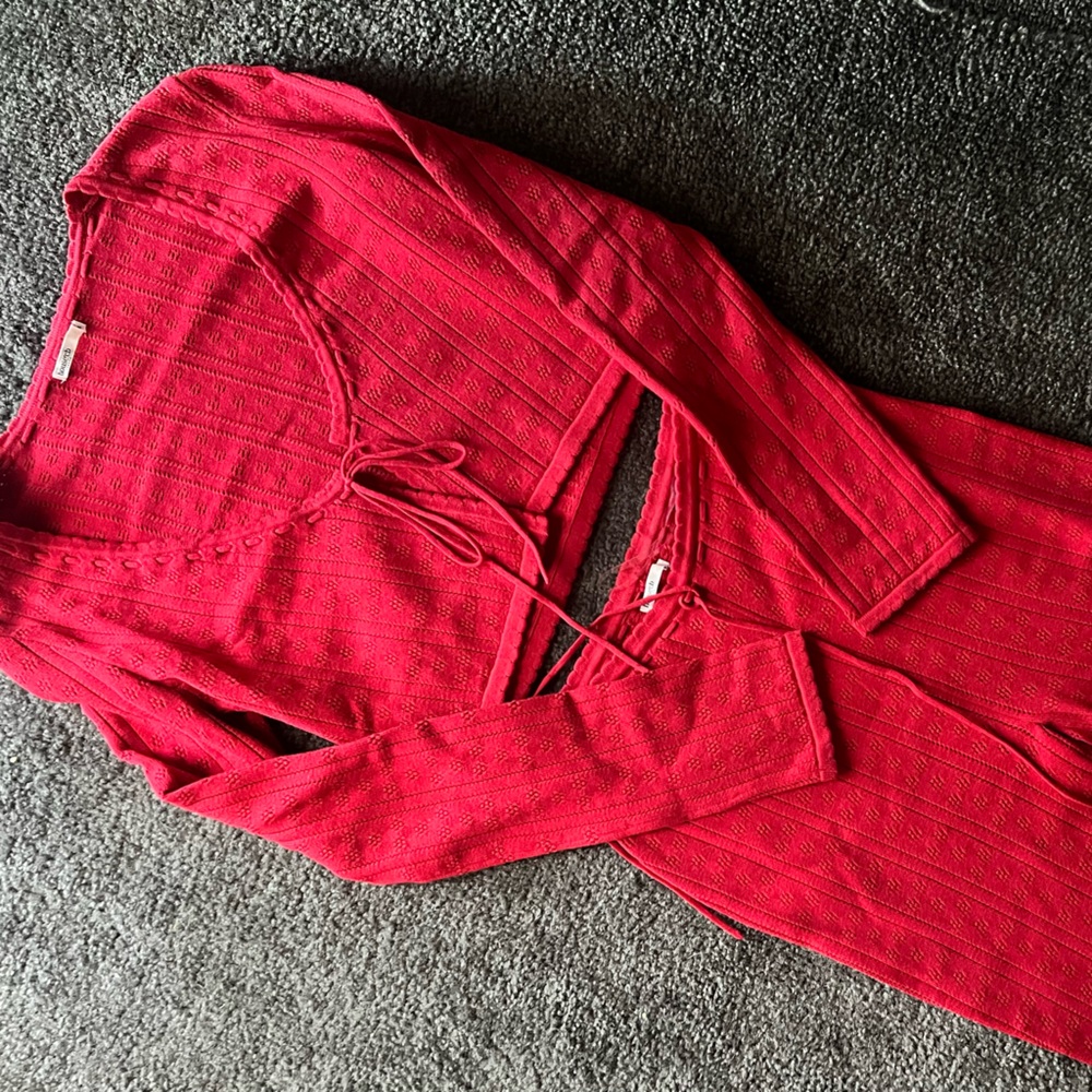 House of CB cardigan and Capri set. Worn once on Vacation!